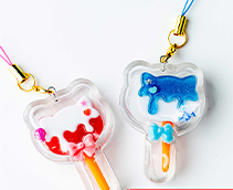 シャカシャカ猫キャンディーキーホルダー